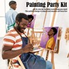 Couples Paint Party Kits Pre Drawn Canvas for Adults for