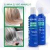 Shampoo Matizador Y Tratamiento Para Platinar Canas Y Mechas