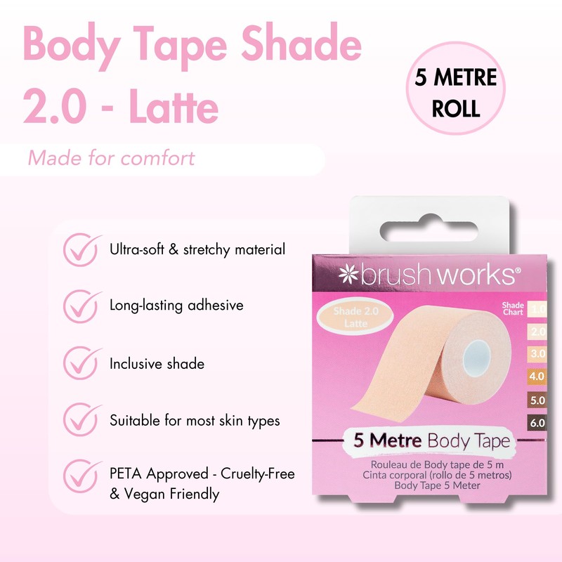Brushworks Body Tape Shade 2.0 - Latte