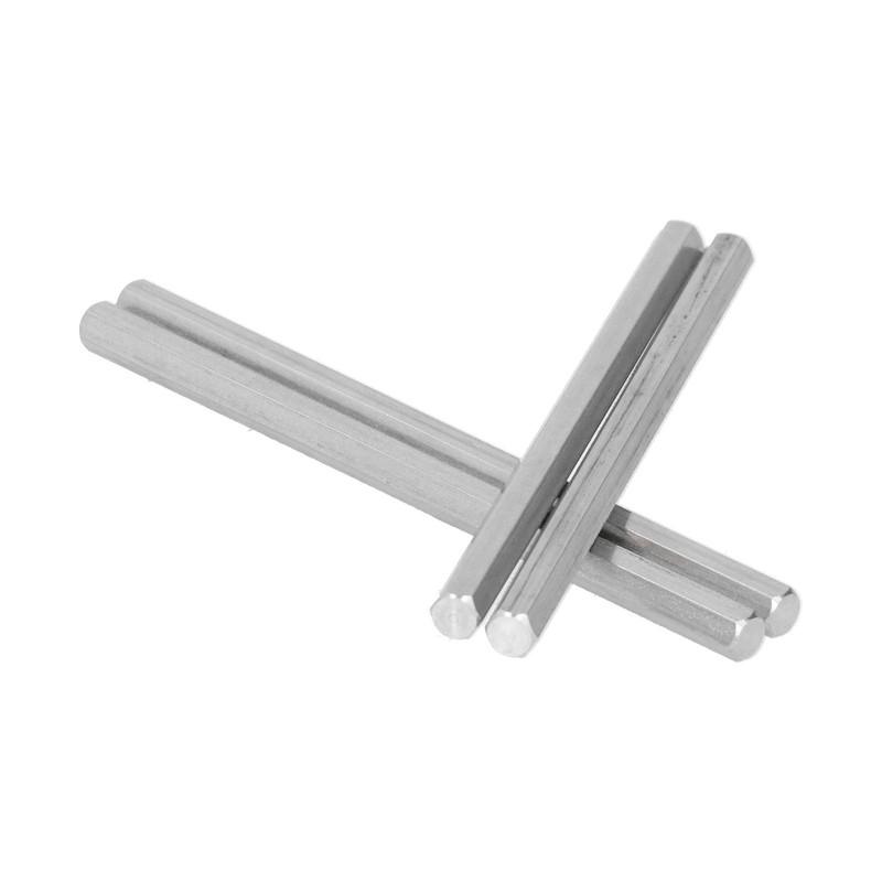 10Pcs Long Rod Nut Hex Coupling Straight Bar Stainless Steel