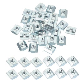 PATIKIL M8 Sliding T Nuts, 30 Pcs Hammer Head Fastener Nut Thread T Slide Drop in Nuts for European Standard 4040 Series 8 mm T-Slot Aluminum Extrusion Profile