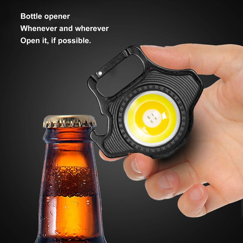 COB Small Flashlight 500LM Rechargeable Portable Mini Pocket Light with