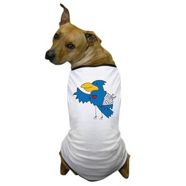 CafePress Hurt Bluebird Dog T Shirt Dog T-Shirt, Pet Clothing, Funny Dog Costume
