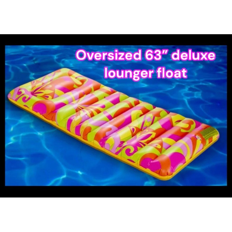 Float Life By Fun Boy 63” Luxury Oversized Inflatable Pool