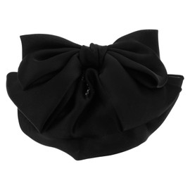 PACKOVE Bow Hair Clip with Snood Net Elegant Barrette for Women for Work Parties and Professional Attire Durable Hair Decoration for Waitresses Air Hostesses
