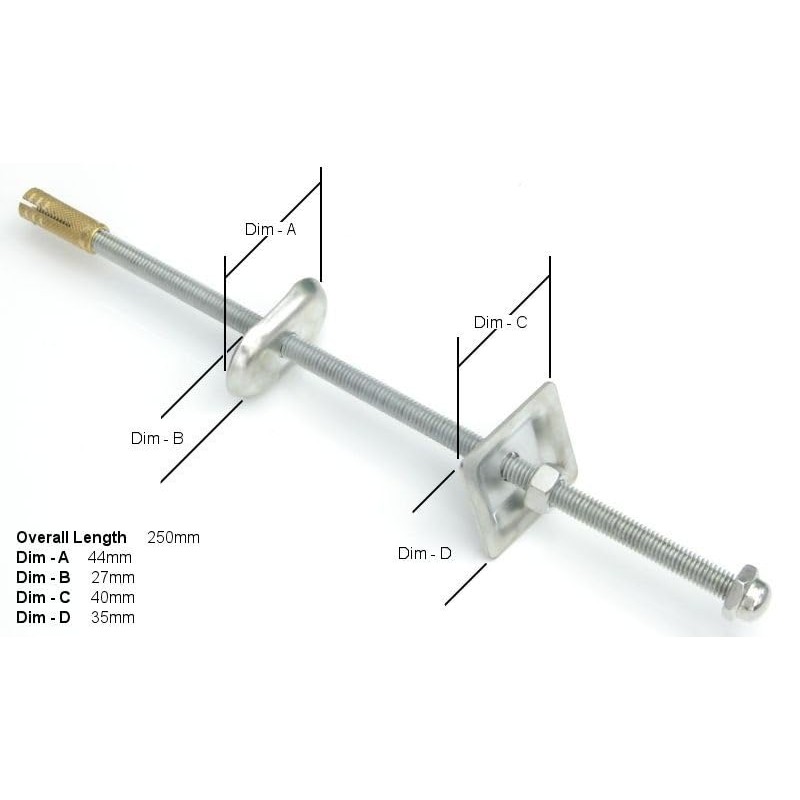 Heizkörper-Wandhalterung/Halterung/Halterung/Befestigung/Befestigung, Gusseisen oder Stahl, 250 mm lang