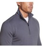 Weatherproof Vintage Mens Long-Sleeve Quarter-Zip Fleece Sweater (Grey, X-Large)