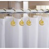 Celestial Shower Curtain Hooks 12 Pcs, Decorative Gold Sun Moon