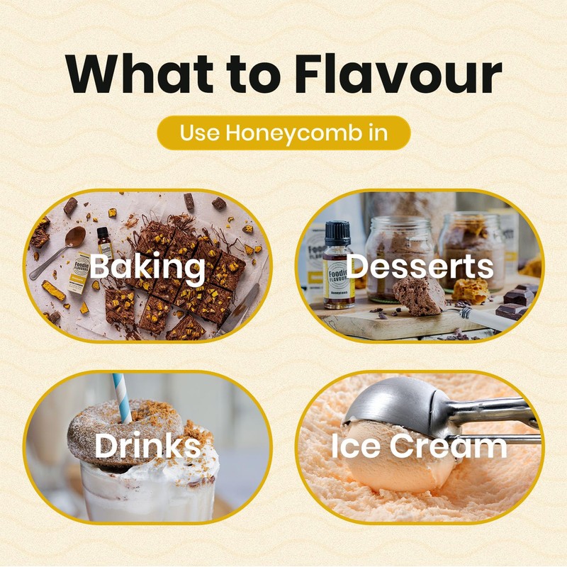 Foodie Flavours Natural Honeycomb Flavouring, High Strength - 15ml