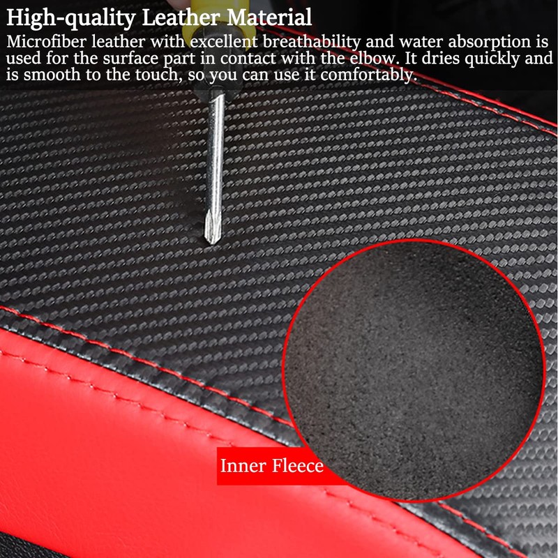 YOFAMO for Dodge Challenger 2015-2023 Car Armrest Cover Waterproof Center
