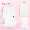 Seal Notebook, A6, Large, Clear, 6-Hole Binder | Includes 20