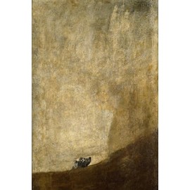 ART.COM Wall Giclee Print The Dog, 1820-23 by Francisco de Goya, 12" x 18"