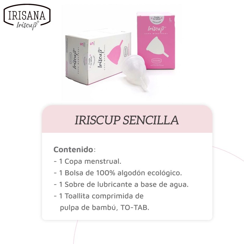 Irisana Iriscup Menstruationstasse L durchsichtig