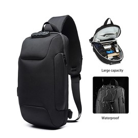 Shockproof Protective Crossbody Shoulder Chest Backpack Travel Home Storage Bag Carrying Case Compatible with MSI Claw A1M 7 Inch/MSI Claw 8 Ai+(Black)