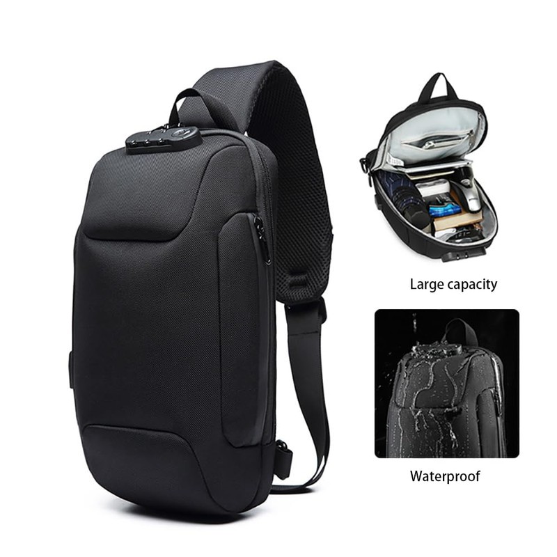 Shockproof Protective Crossbody Shoulder Chest Backpack Travel Home Storage Bag
