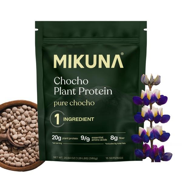 Mikuna Vegan Protein Powder (Unflavored, 15 Servings) - Plant Based