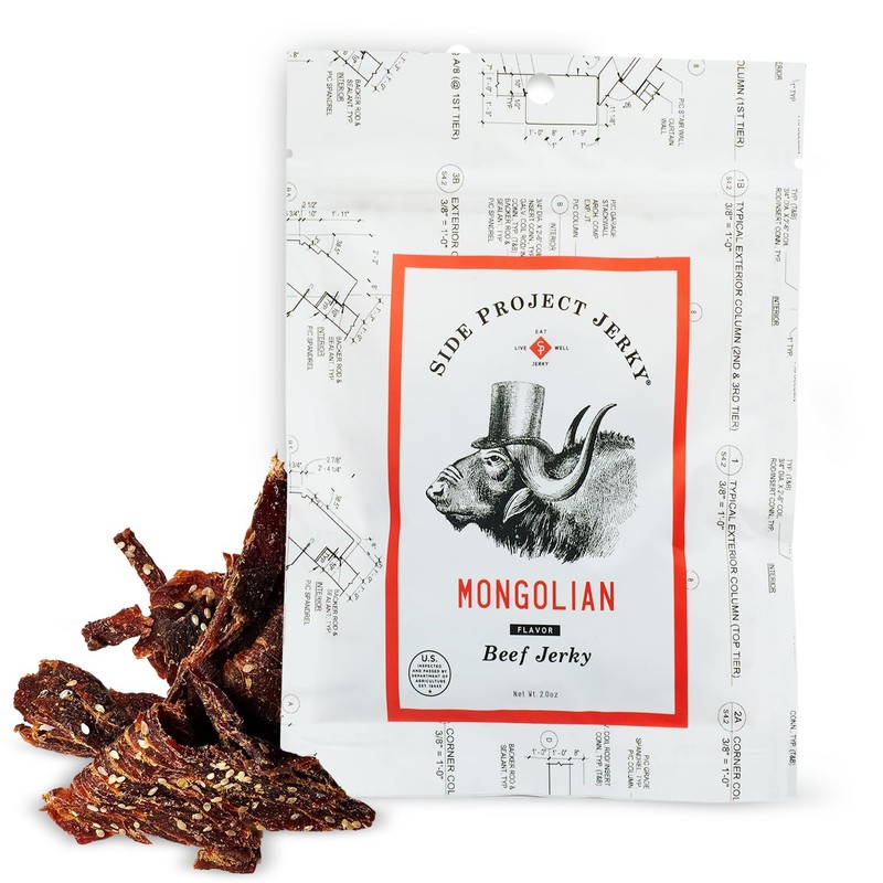 Side Project Jerky Variety Pack - Huli Huli Chicken, Mongolian,