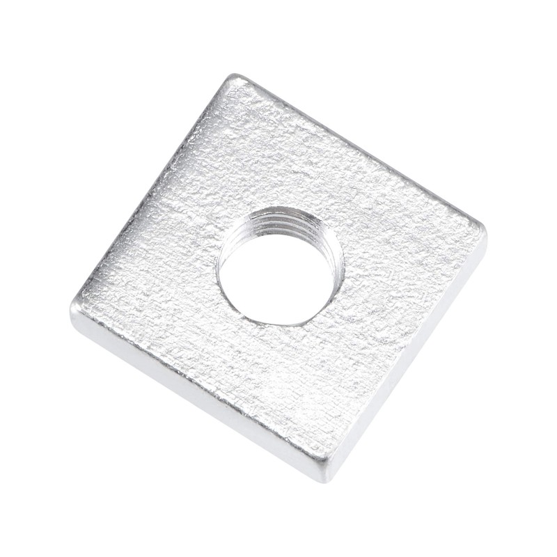 sourcing map Square Nuts, M6x14mmx4mm Zinc-Plated Metric Coarse Thread Assortment