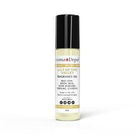 Aroma Depot 10ml. Lily of the Valley Perfume/Body Oil Our Interpretation, Premium Quality Uncut Fragrance Oil Soap, Candle Making & Incense