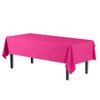 4-Pack Cerise Plastic Table Cloth - 54In. x 108In. Disposable