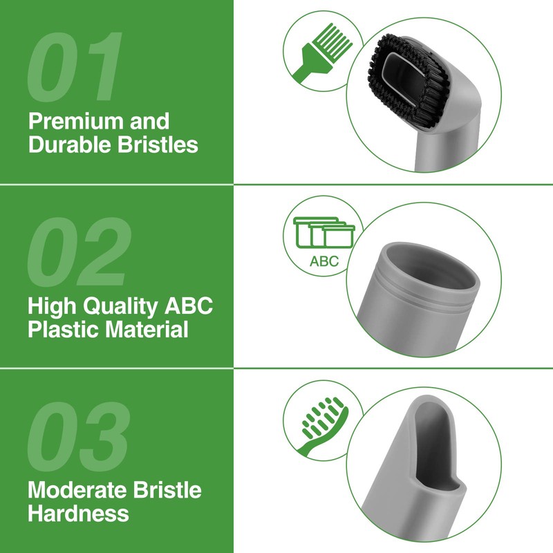 2 Pack Crevice Tool and Dust Brush Replacement Compatible with