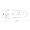 YJB PARTS JB Control Plate for Inch Size Pot (Chrome)