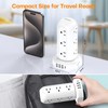 Tower Surge Protector Power Strip with 12 Outlets 4 USB