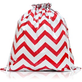 QRTDXP 96 * 88cm Gift Drawstring Bag，Extra Large Red and White Reusable Gift Bag for Wrapping Birthday Wedding Xmas Present