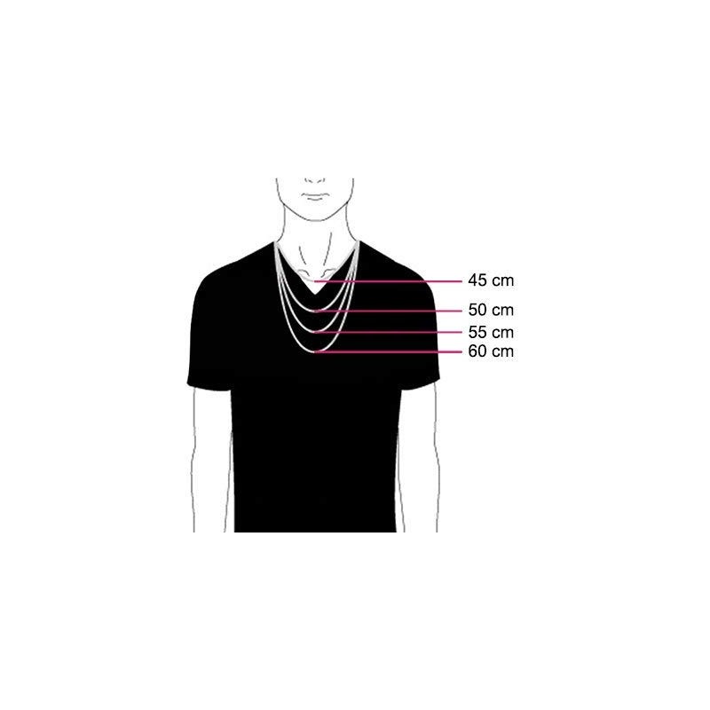 Planetys - Herringbone Chain 925 Sterling Silver Rhodium-Plated Chain -