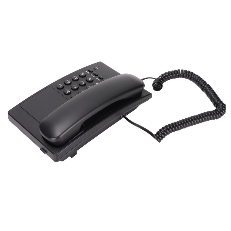 Home Corded Landline LED Indication Bell Mute Hands Free Speed