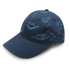 SmztTrend Baseball Cap for Baby Boys Girls Boys Dinosaur Caps Summer Sun Hat for Girls Cotton Baseball Hat for Toddler9(Navy,6-12M)