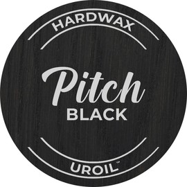 UnoCoat Hardwax Uroil with Activator - Made in USA, Advanced Wood Grain Treatment for Indoor Applications, Urethane-Modified Hard Wax Oil, for Any Wood Species-1 Pint (16oz / 473ml) - Pitch Black
