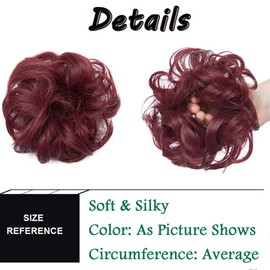 Sego Hairpiece, Hair Extension Bun Scrunchy, Messy Updo