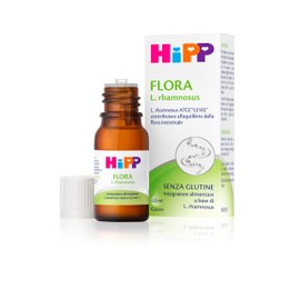 HiPP- HiPP Flora, Integratore Alimentare, Probiotico, Fermenti Lattici, Per l'Equilibrio della Flora Intestinale, Bambini, Senza Glutine, Flacone 6,5ml, con Pratico Contagocce, Senza Glutine