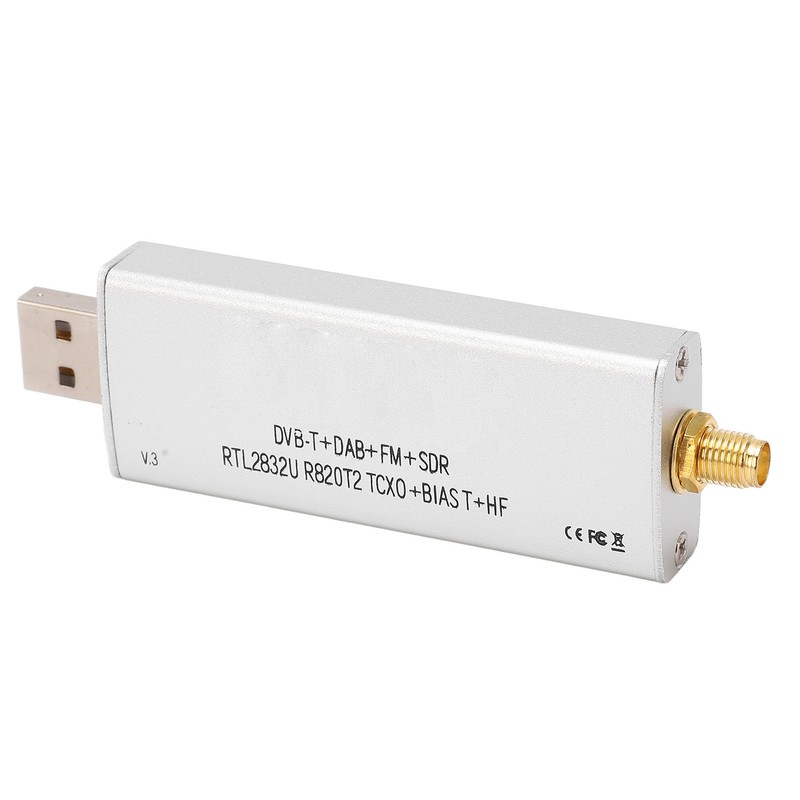 Radio Receiver RTL SDR R820T2 RTL2832U 1PPM TCXO SMA 500KHz‑1766MHz