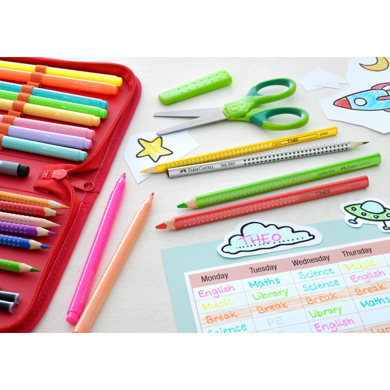 FABER-CASTELL Grip 2001 205044 Pencil HB Hardness Pack of 12