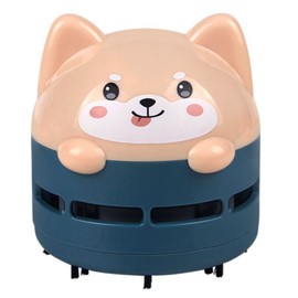 Desktop Vacuum Cleaner for Student Strong Adsorption Power Cordless Desk Vacuum with Detritus Bin Deep Blue