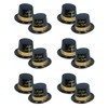 Beistle 12 Piece Legacy Toppers, Black/Gold