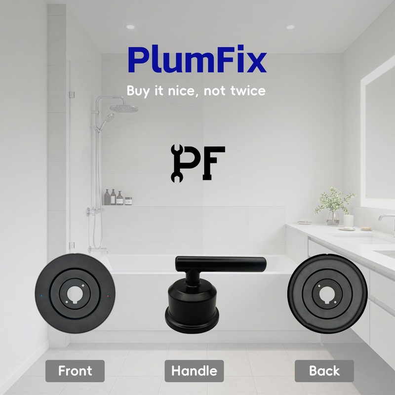 PlumFix Shower Handle Replacement for Moen 2510/2520/2570/2590 Bathtub Valve, Bath