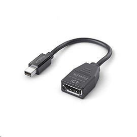 PureLink mini DisplayPort auf DisplayPort Adapter, 4K Ultra HD 60Hz, 21,6GB/s Bandbreite, vergoldete Steckkontakte, 0,15m, schwarz