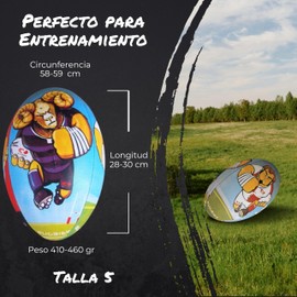 RUGBIER Rugby Training Ball - Size 5 Training - High End - Training & Play - Men Categories & Senior Teams – Comic Players