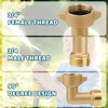 Sumalon 2 Pack Garden Hose Elbow Connector, 90 Degree Solid