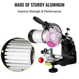 Happybuy Electric Chainsaw Sharpener, Professional Multi-Angle Adjustable Chain Grinder 3000RPM 230W. Electric Chainsaw Blade Sharpener for 1/4" - 2/5" Chains