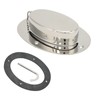 304 Stainless Steel Chain Deck Pipe with Rubber Gasket 6.32x4.47in