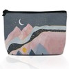DEMACYA Abstract Mountains Makeup Bag for Purse Waterproof Funny Sun