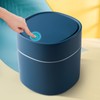 ETRAVEL Small bin office desk bin with lid for countertop,