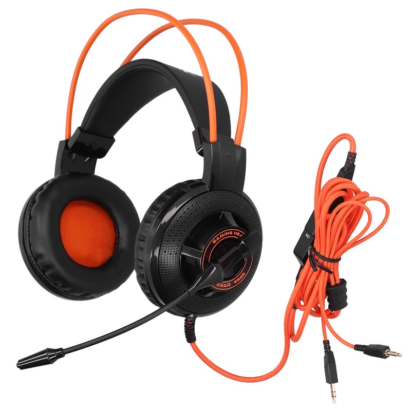 Gaming Headset Adjustable Lightweight Game Headphones with Microphone Volume Control