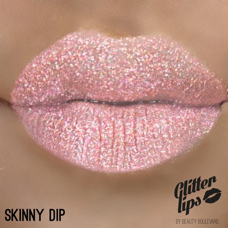 BEAUTYBLVD Glitter Lips, Cruelty Free Lip Kit - Skinny Dip