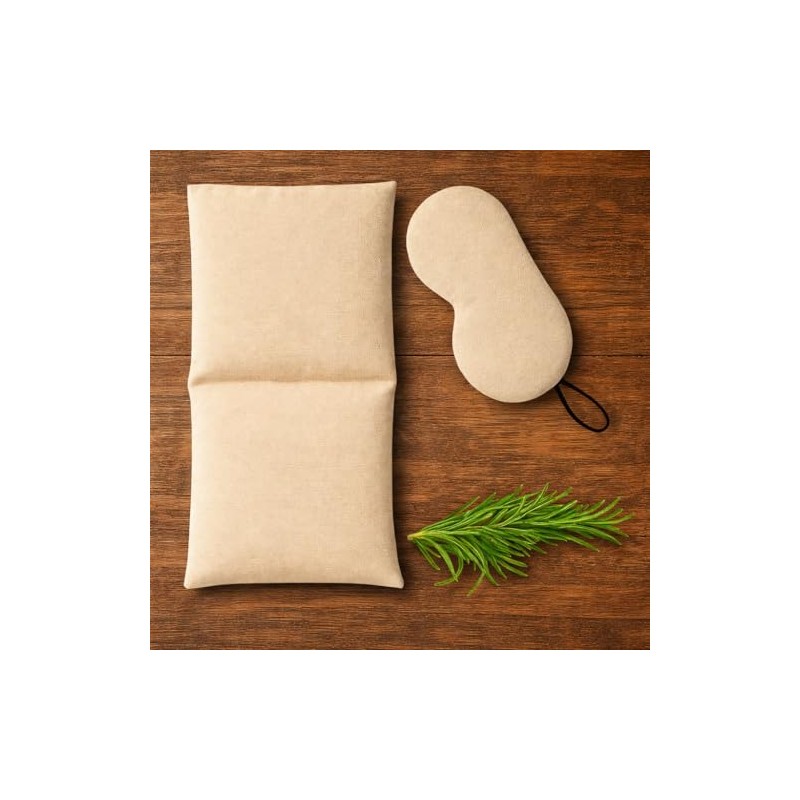 Cojín Terapéutico Herbal y Antifaz | Compresas Calientes Terapéuticas de