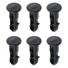 3 Pairs of Wheelie Bin Lid Hinge Pins 65x18mm Black Plastic Fit for 240 Liters Outdoor Wheelie Trash Bins